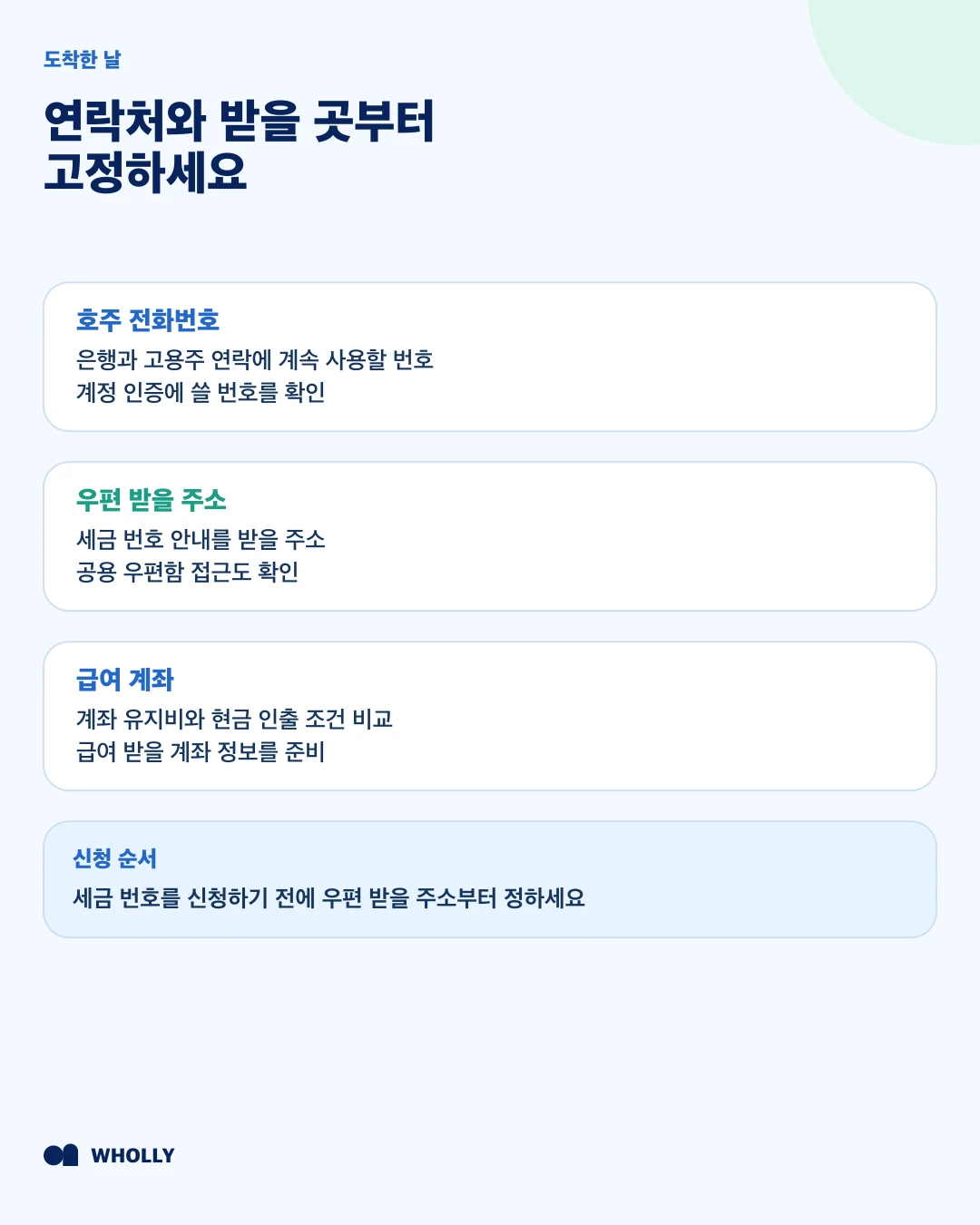 호주 전화번호, 우편 주소와 급여 계좌를 먼저 준비하는 이유